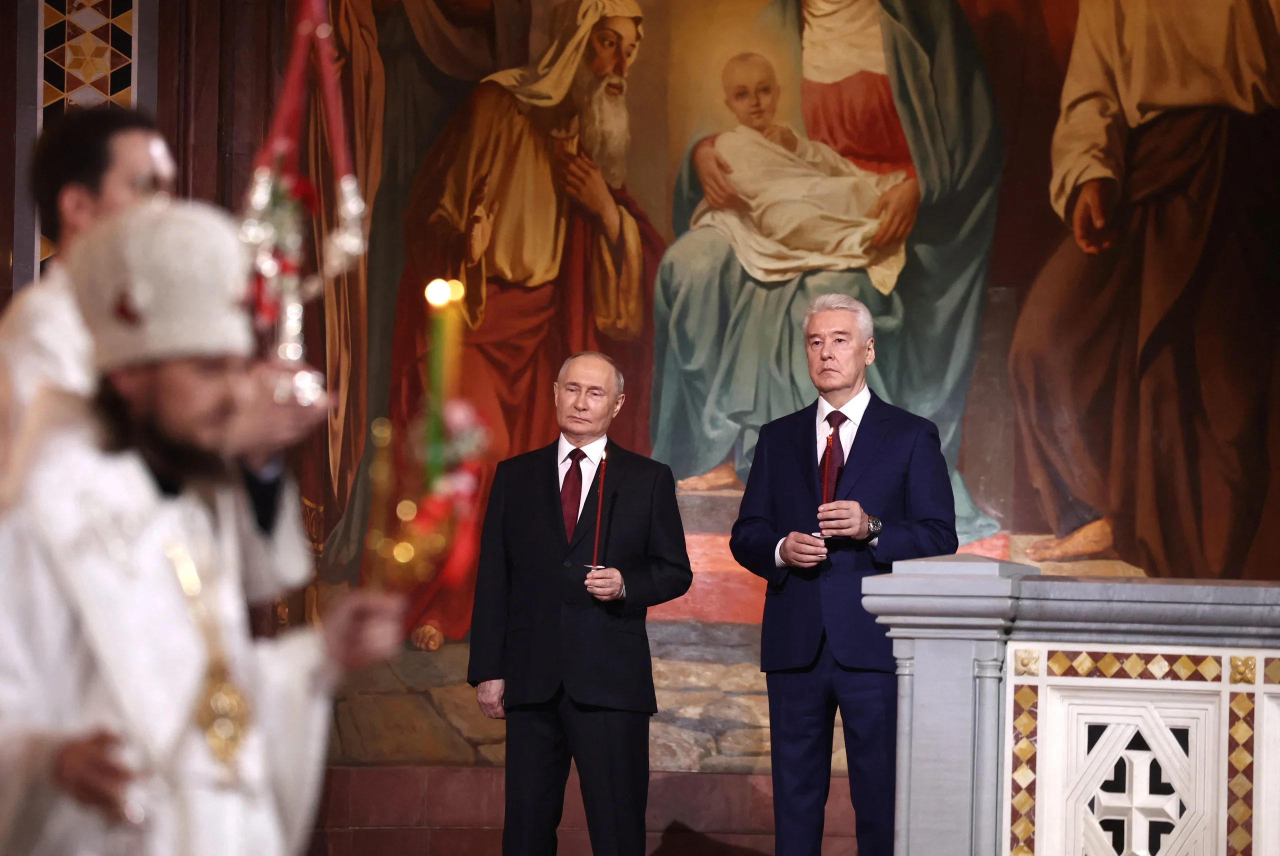 President Putin Attends Orthodox Easter Service Following Temporary Ceasefire in Ukraine