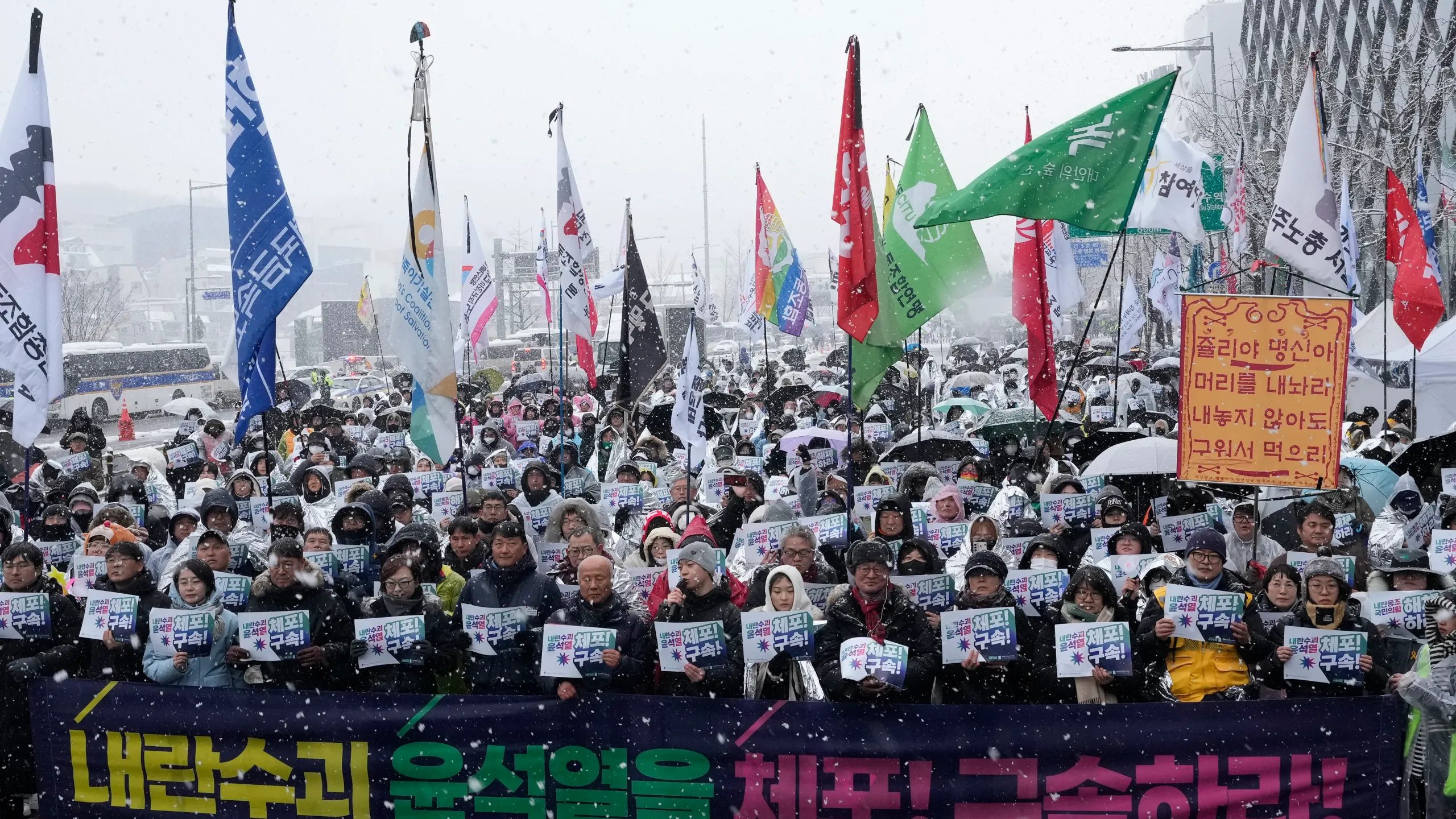 Thousands Rally in Seoul to Support Ousted South Korean President Yoon Suk Yeol