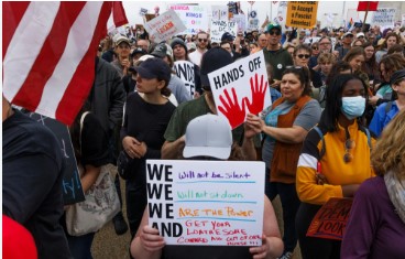 Over 1,000 ‘Hands Off’ Protests Erupt Nationwide Against Trump’s Policies
