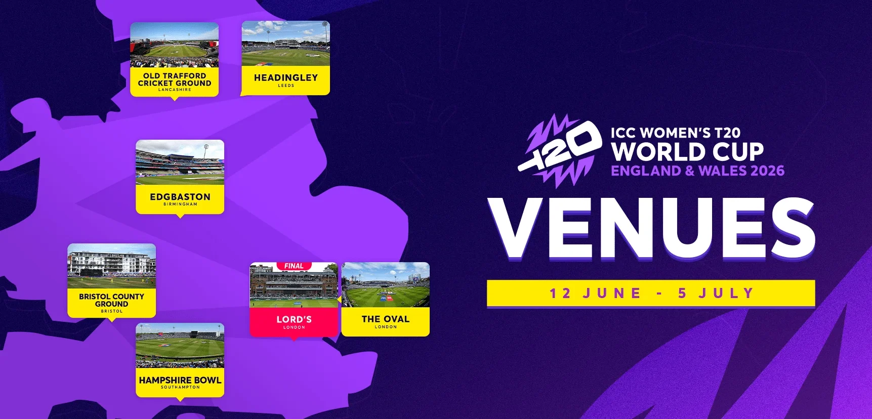 ICC Announces Lord’s as Venue for Women’s T20 World Cup 2026 Final