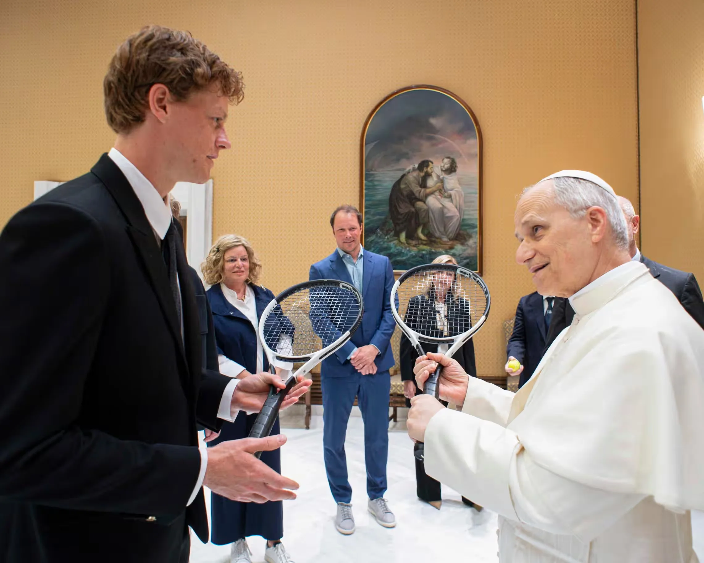 Pope Leo XIV Welcomes World No. 1 Jannik Sinner in Cheerful Vatican Meeting