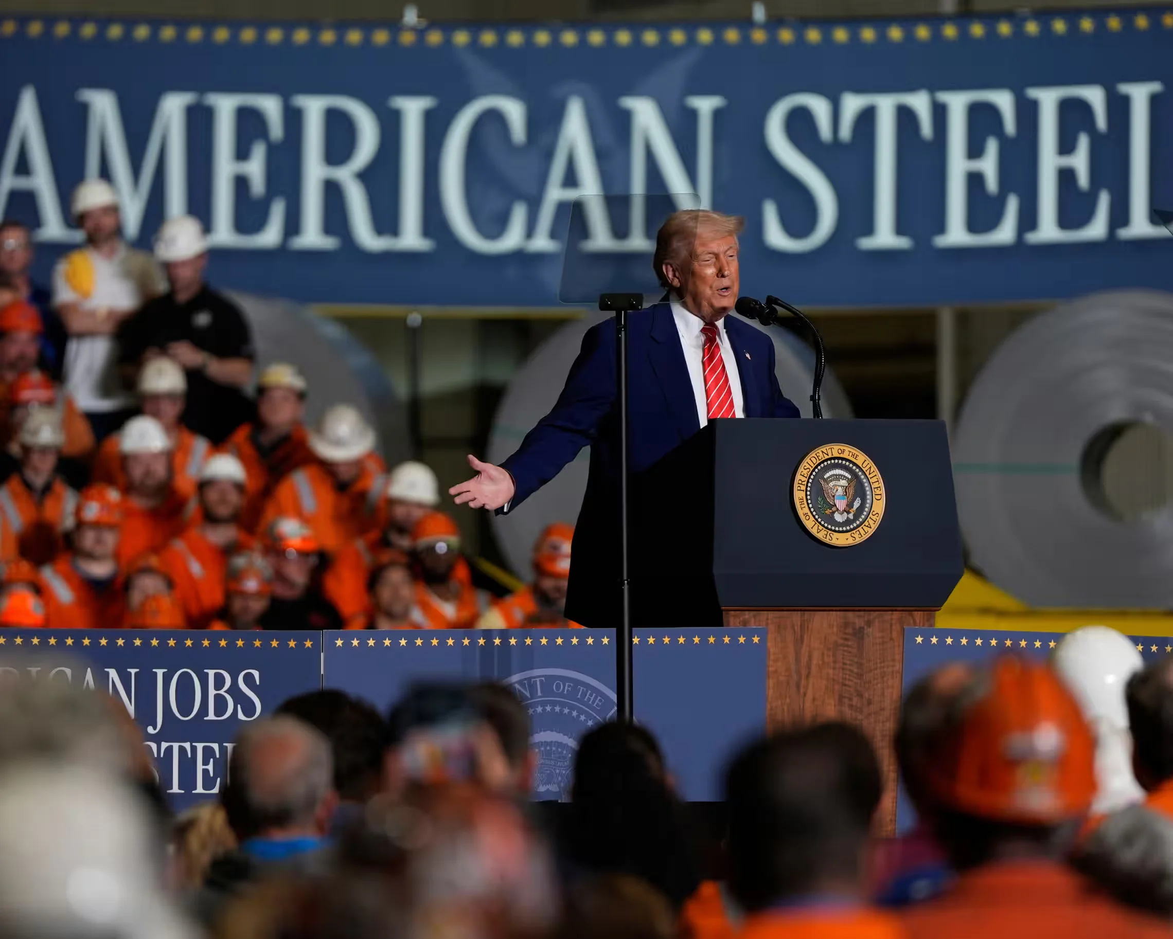 Trump Announces 50% Tariff on Imported Steel During Pittsburgh Speech