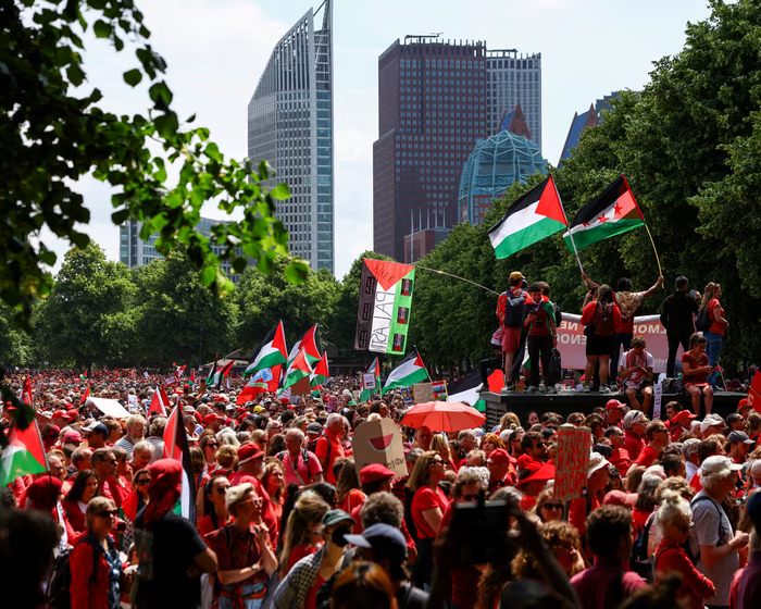 Massive Rally in The Hague Condemns Israel’s Gaza Offensive and Dutch Government’s Inaction