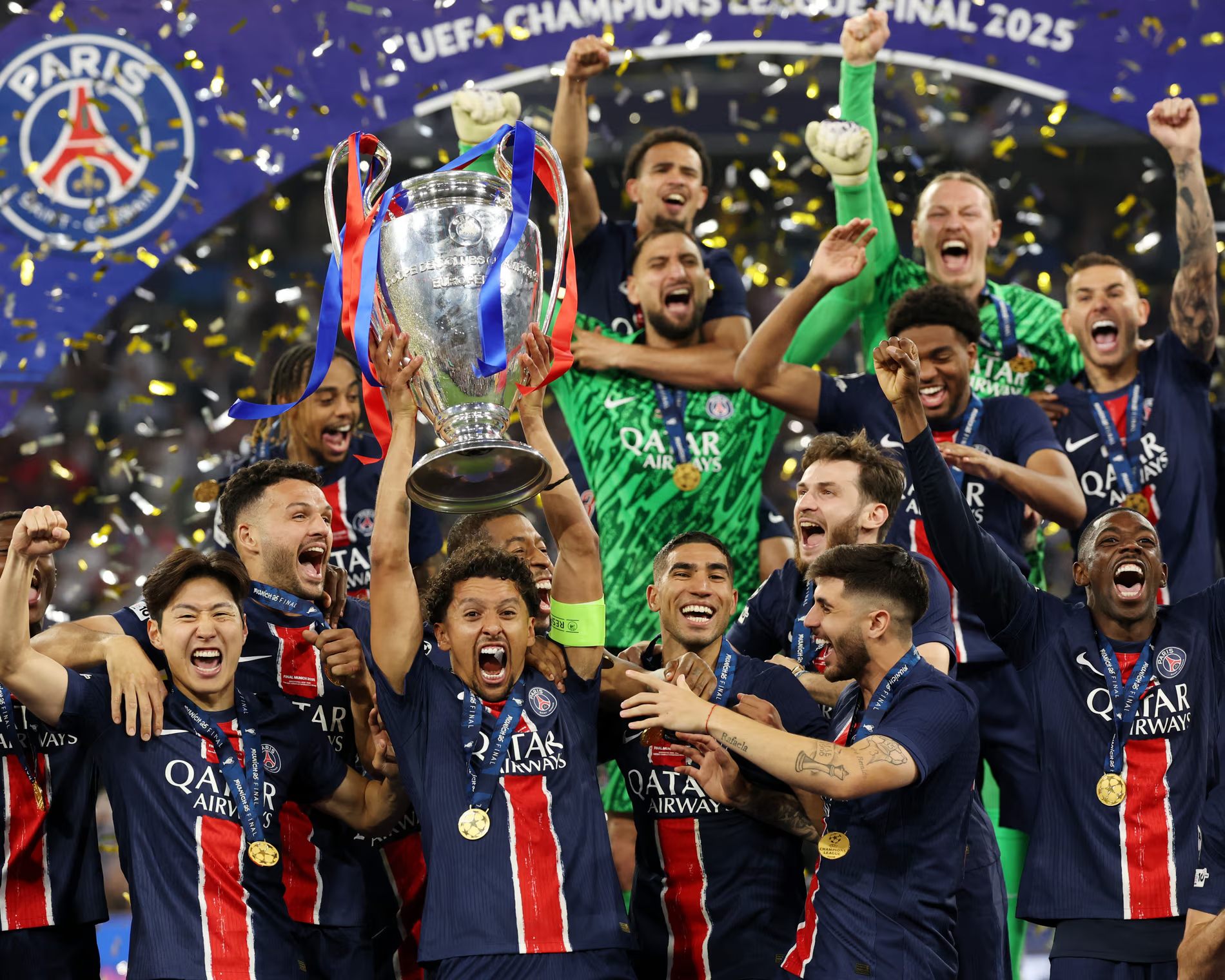PSG Crush Inter 5-0 to Win First-Ever Champions League Title