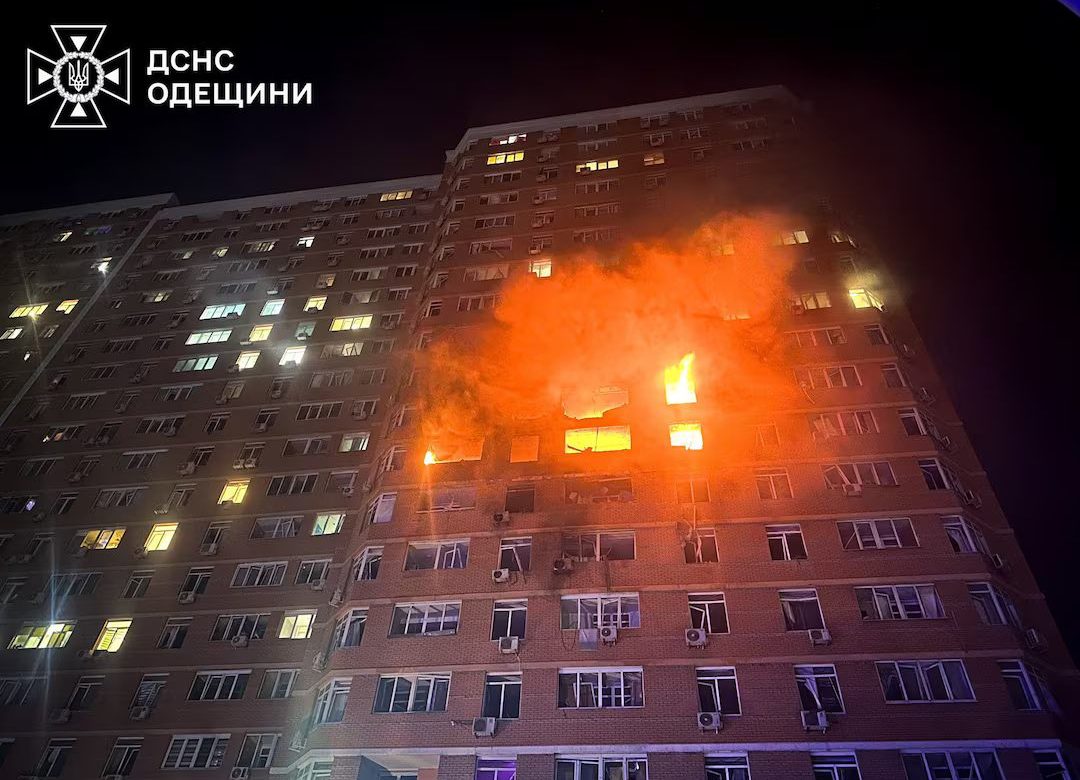 Russian Drone Strike on Odesa Kills 2, Injures 14 Including Children