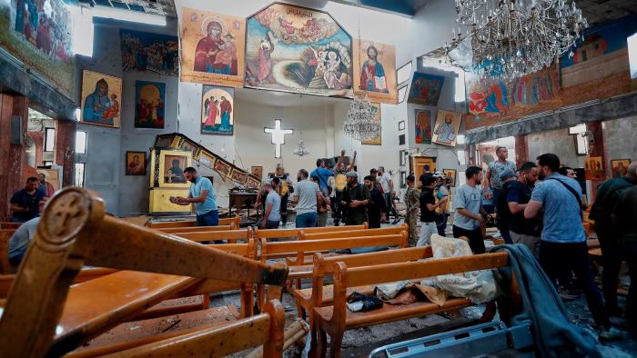 Suicide Bombing at Damascus Church Kills at Least 20, ISIS Suspected