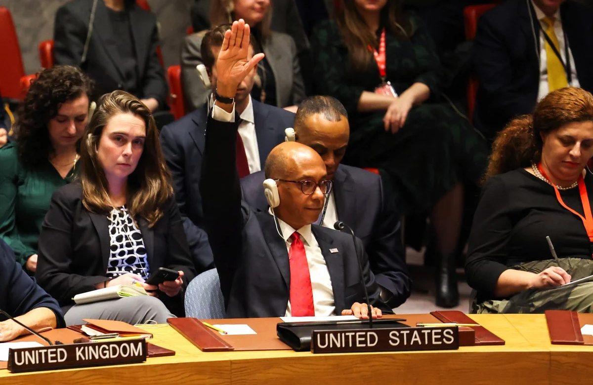 US Vetoes UN Resolution for Gaza Ceasefire, Citing Risk of Empowering Hamas