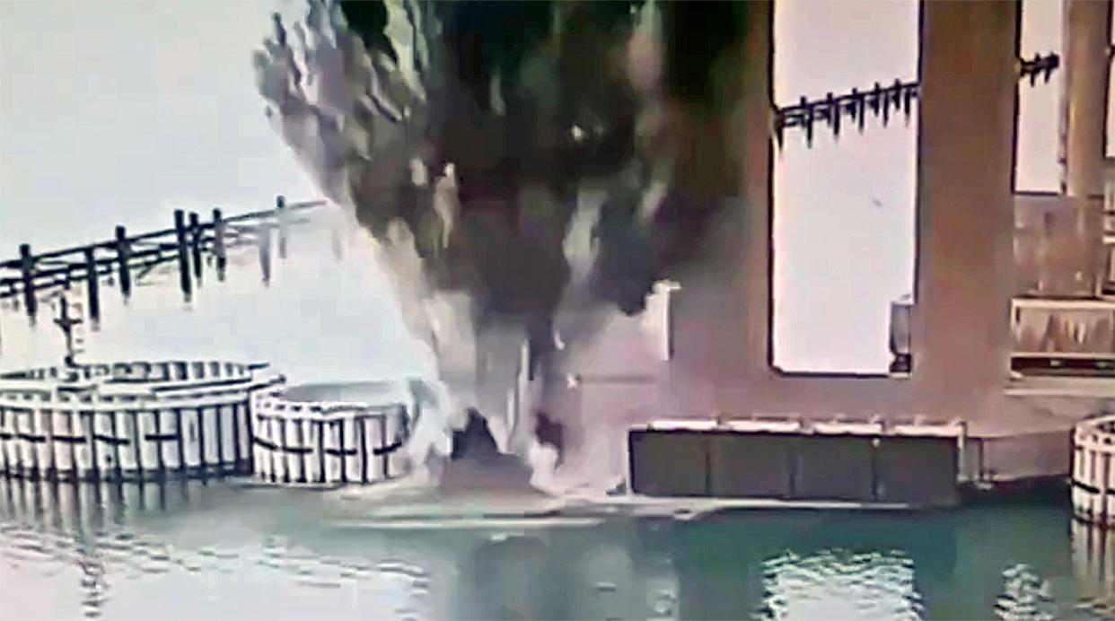 Ukraine Hits Crimean Bridge with Underwater Blast, Severely Damages Structure