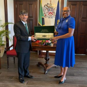 Pakistan’s First High Commissioner Presents Credentials to St. Kitts and Nevis Governor General