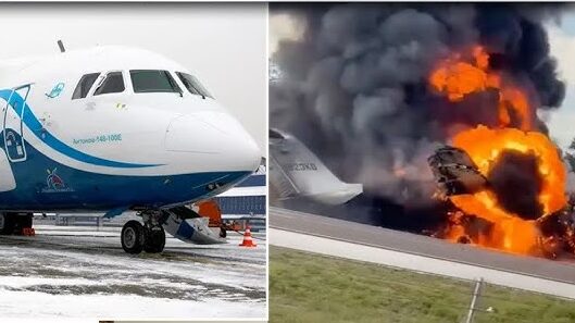 Passenger plane with 49 people onboard crashes in Russia’s
