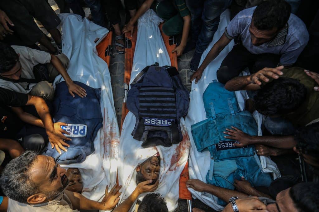 Israeli Airstrike on Gaza Hospital Kills 20, Including Five Journalists