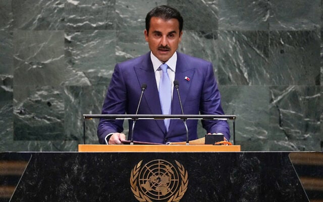 Qatari Emir Accuses Netanyahu of Choosing War Over Hostages in UN Address