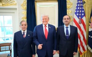 PM Shehbaz Sharif Meets President Trump at White House in Cordial Atmosphere