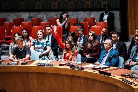 US Vetoes UN Security Council Gaza Ceasefire Resolution for Sixth Time